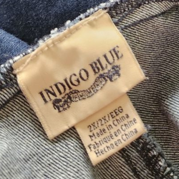 Indigo blue full panel maternity jean size 2xl - Picture 5 of 5